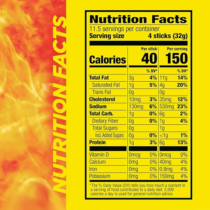Slim Jim Smoked Meat Sticks, Original Flavor, 6g Protein Per Serving, Snack Size, Valentine's Day Gift For Him, 0.28 oz. (46 Count)