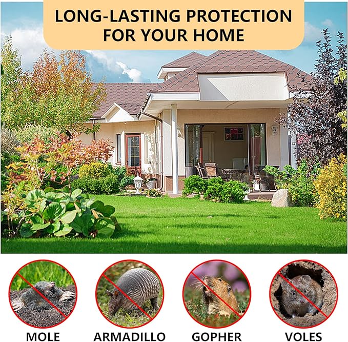 Mole Repellent,Gopher Repellent,Vole Repellent,Mole Repellent for lawns,Mole Trap, Mole Control, Keeps Moles and Voles Out of Gardens,(8balls)