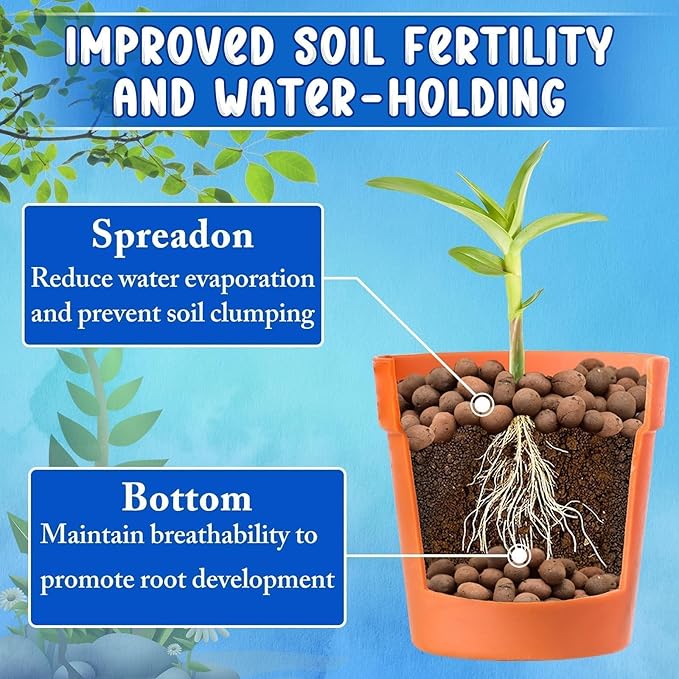 ZeeDix 2LBS Expanded Clay Pebbles for Hydroponics - pH Neutral Hydro Balls 4mm-16mm Lightweight Leca Clay Pebbles for Plants Drainage Aggregate, Aquaponics, Indoor Gardening & Succulents