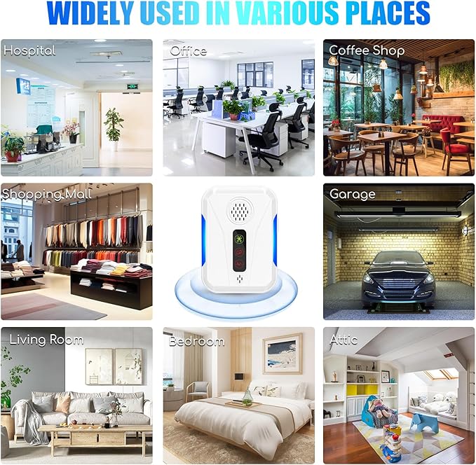 Upgraded Ultrasonic Pest Repeller Indoor & Mouse Deterrent, 6 Packs Insect Repellent Plug in for Roach, Rodent, Bugs, Mice, Mosquito, Spider, Ant, 2 Mode Switching for Home, Office, Warehouse, Garage