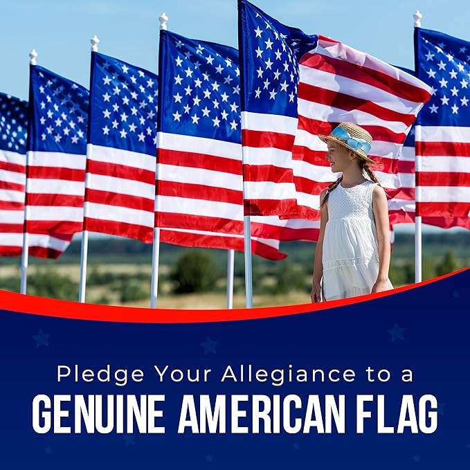 American Flag | American Flags for Outside 8X12 |100% Made in USA Flag - Premium US Flag 8X12 Heavy Duty Outdoor with Embroidered Stars and Sewn Stripes.
