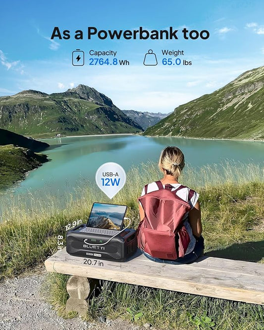 BLUETTI B300K Expansion Battery, 2764.8Wh LiFePO4 Battery Pack for Power Station AC200L AC300 AC500 AC200MAX, Extra Battery for Home, Emergency, Road Trip