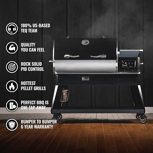 recteq Pellet Grill – Backyard Beast 1200, Pellet Smoker Grill, Wi-Fi-Enabled, Electric Pellet Gril