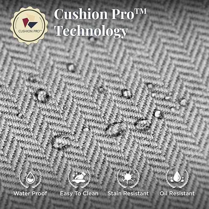 Patio Furniture Set with Coffee Table, Outdoor Conversation Set with 2 x Fixed Chairs, 1 x 3-Seat Sofa for Lawn Garden Backyard, Grey