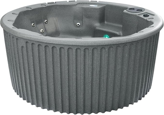 Essential Hot Tubs, Arbor Hot Tub, Arrives with Free Insulated Cover, Gray Granite, Seats 6, Plug into Standard Outlet (120 Volts), Hydrotheraphy 2025, Made in USA
