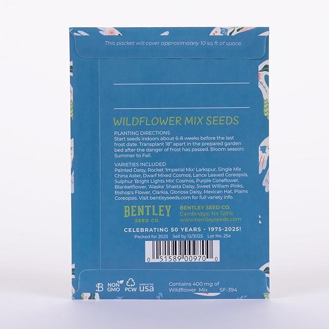 Peace Dove - 25 Seed Packs - Perfect Eco-Friendly Gift for Gardeners & Friends - Non GMO Seeds