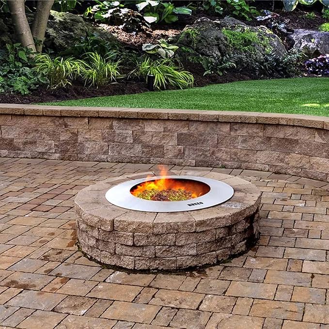GasSaf 10-Pound 1 inch Diamonds Fire Glass for Gas or Propane Fire Pit Fireplace & Landscaping (Light Amber Luster)