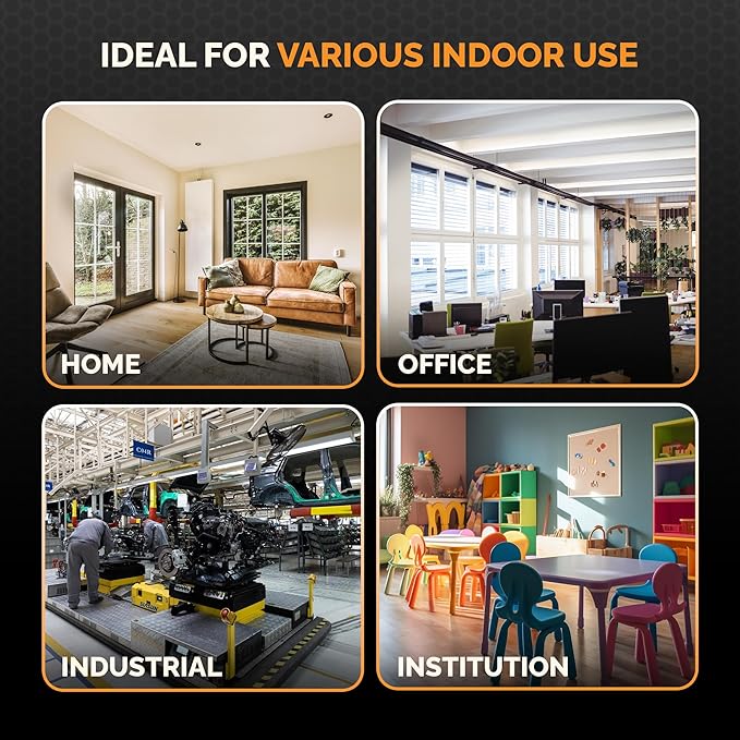 Tiger Tough 21x19x2 Air Filter MERV 8 MPR 600-800, High-Performance Pleated HVAC AC Furnace Filter Replacement for Home, 3-Pack