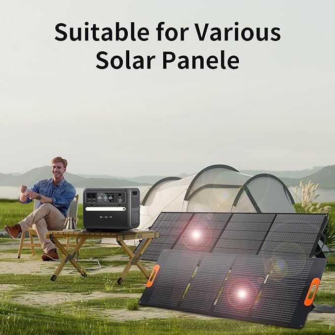 2400W Portable Power Station, 2160Wh LFP Battery Backup 6 2600W AC Outlets (4800W Power Lifting), 20-Year Lifespan, Solar Generator for Camping, Off-grid (2400W+400W Solar Panel)