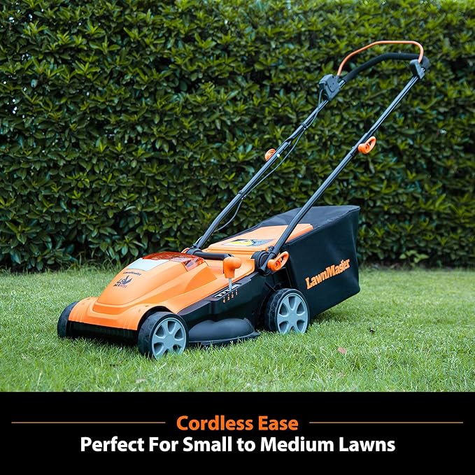 LawnMaster CLMF4815E 48V MAX* 15-inch Brushless Cordless Lawn Mower with 2X24V MAX* 4.0Ah Battery and a Dual Charger
