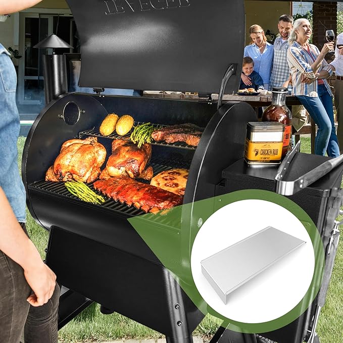 Drip Pan Replacement for Traeger Pro 780 Series BCA1283 KIT0443 BAC780,Stainless Steel Grease Drip Tray Heat Baffle Diffuser Compatible With Traeger Pro 780 Grill Accessories Pro 780 Drip Tray Liner