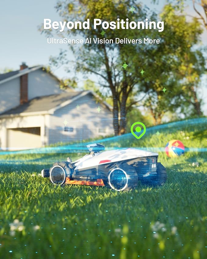 Mammotion LUBA 2 AWD 5000X Robot Lawn Mower with 4G, All-Wheel-Drive for 80% Slope, Perimeter Wire Free for 1.25 Acres, UltraSense AI Vision & RTK Auto-Mapping, 1.0"-2.7" Adjustable Cutting Height