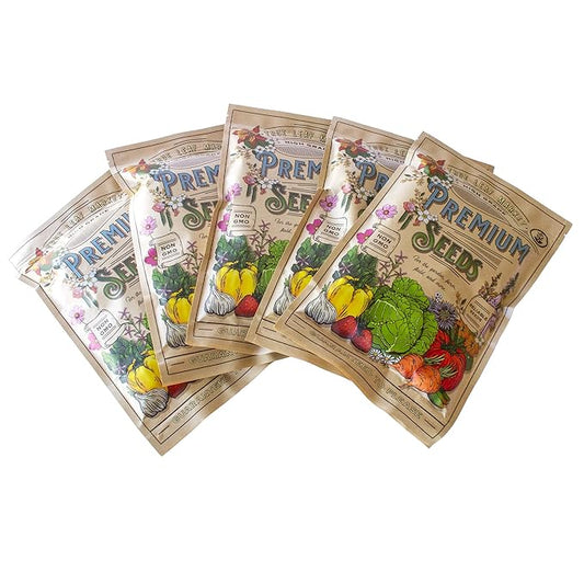 Organic Unshelled Sunflower Seed- 5 Bags Pre-Measured for a 10"x20" Growing Tray (About 2.5 Lbs) - Non-GMO Black Oil Sun Flower Seeds for Sprouts, Microgreens, More