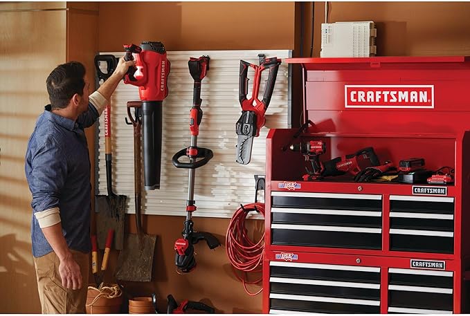 CRAFTSMAN V20 String Trimmer and Leaf Blower Combo Kit, Cordless (CMCK297M1)