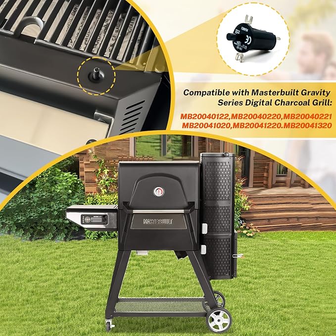 3 pcs Hopper Lid/Door Switch Kit Masterbuilt Electric Replacement Smoker Parts For Masterbuilt Gravity Series 560/800/1050xl Digital Charcoal Grill + Smoker