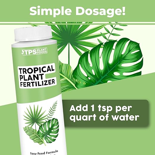 Tropical Plant Food - Liquid Fertilizer for All Tropical Indoor and Outdoor Plants, 8 oz