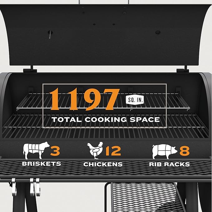 Oklahoma Joe's Highland Offset Reverse Flow Smoker and Grill - 24203003