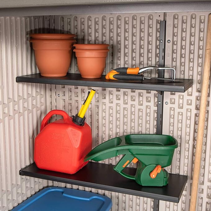 LIFETIME 60326 Vertical Storage Shed, Pack of 1, Desert Sand