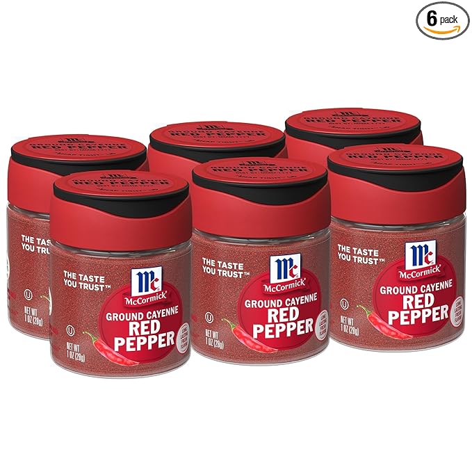 McCormick Ground Cayenne Red Pepper, 1 oz (Pack of 6)