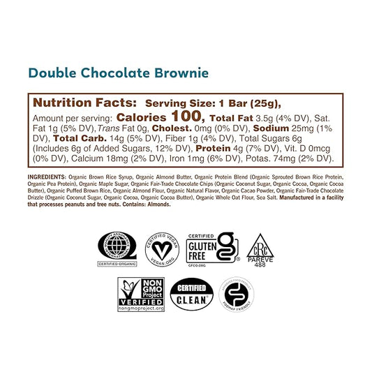 GoMacro Macrobar Organic Vegan Protein Bars - Blueberry + Cashew Butter & Oatmeal Chocolate Chip (2.3 Ounce Bars, 12 Count) (Pack of 2)