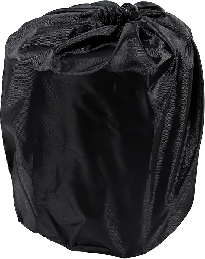 Sunnydaze Tabletop Smokeless Fire Pit with Foldable Legs, Storage Bag, and Poker - Pellet or Wood Burning Portable Fire Pit for Camping- 9.75-Inch H - Black