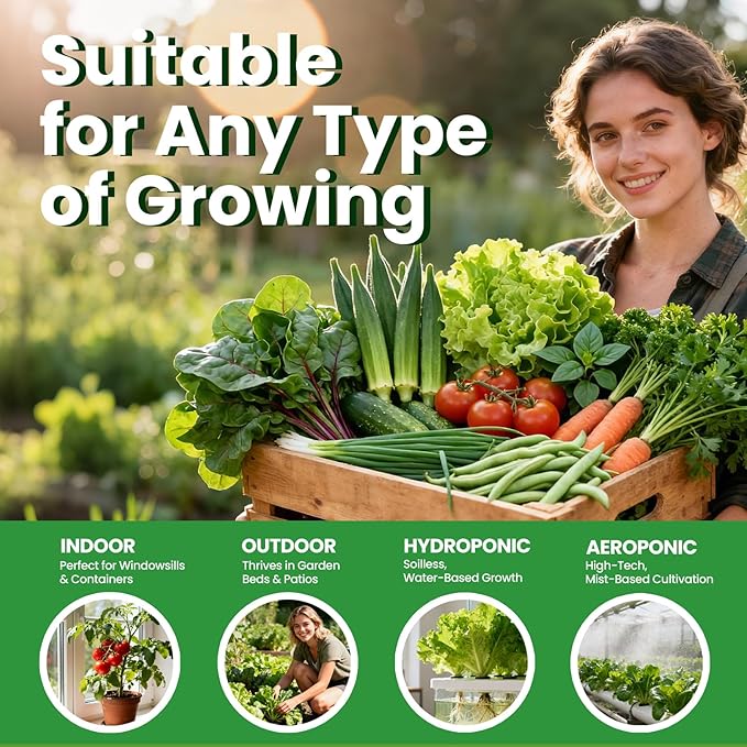 35 in 1 Heirloom Vegetable Seeds for Planting - 21,000+ Non-GMO, Organic Seeds Kit for Indoor & Outdoor Garden | 35 Varieties Survival Garden Seeds with Free Plant Markers