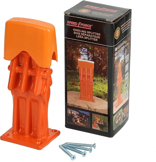 Firewood Kindling Log Wood Splitter – No Axe!Wedge Point Splits Firewood