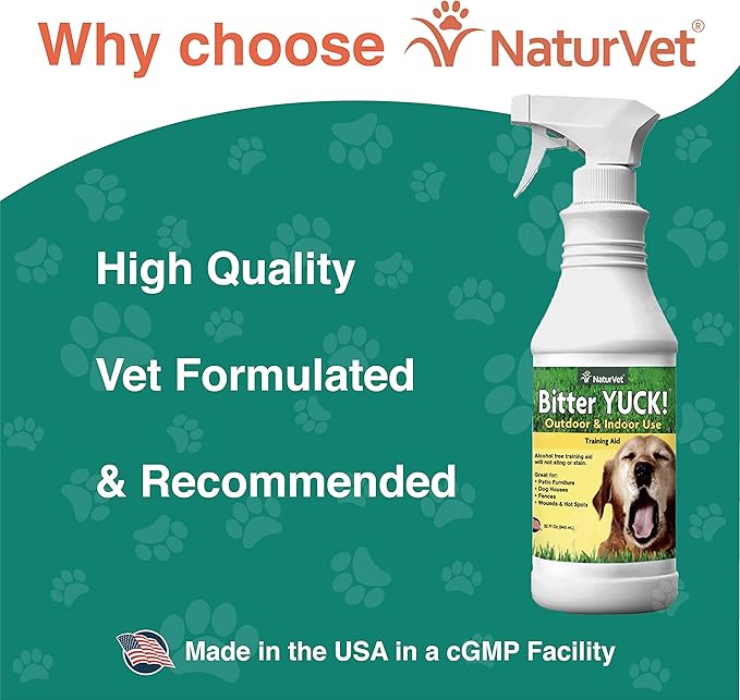 NaturVet 978249 Bitter Yuck for Outdoor Pets, 32-Ounce