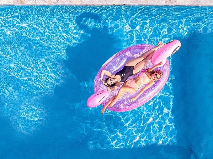 Poolcandy Gigantic Inflatable 2 to 3 Person Pool, Beach, and Lake Swim rafts