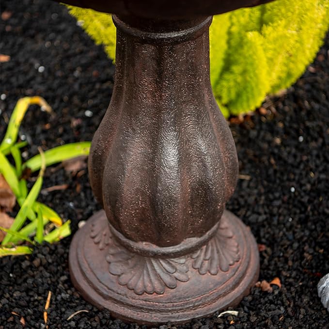 XBrand Outdoor Water Fountain 51 inch 3-Tier Garden Fountain with Pump, Weather Resistant Resin Patio & Yard Waterfall Feature - Brown