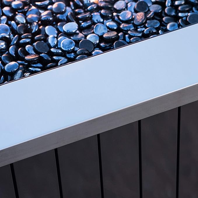 Corvus Morton Outdoor Square Stainless Steel Fire Pit