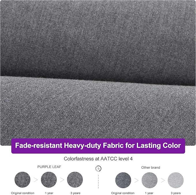 PURPLE LEAF 9' X 12' Double Top Cantilever Patio Umbrella Deluxe Large Outdoor Umbrella Rectangle Offset Umbrella with Fade Resistance for Garden Deck Pool Patio, Mist Grey