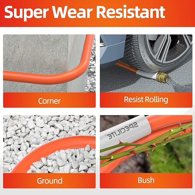 SPECILITE Garden Water Hose 5 ft x 3/4 in with Female to Female Connector, Small Leader Hose for Hose Reel, Heavy Duty, Flexible & Lightweight, Water Pipe, Outdoor Water Hose Extension Adapter