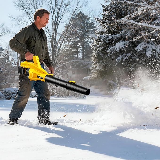 LITEKON Leaf Blower Cordless, 700CFM & 13 Speed Modes, Brushless Electric Cordless Leaf Blowers with 2 x 5.0Ah Batteries and Charger, 21V Powerful Blowers for Lawn Care, Blowing Leaves, Dust, Snow