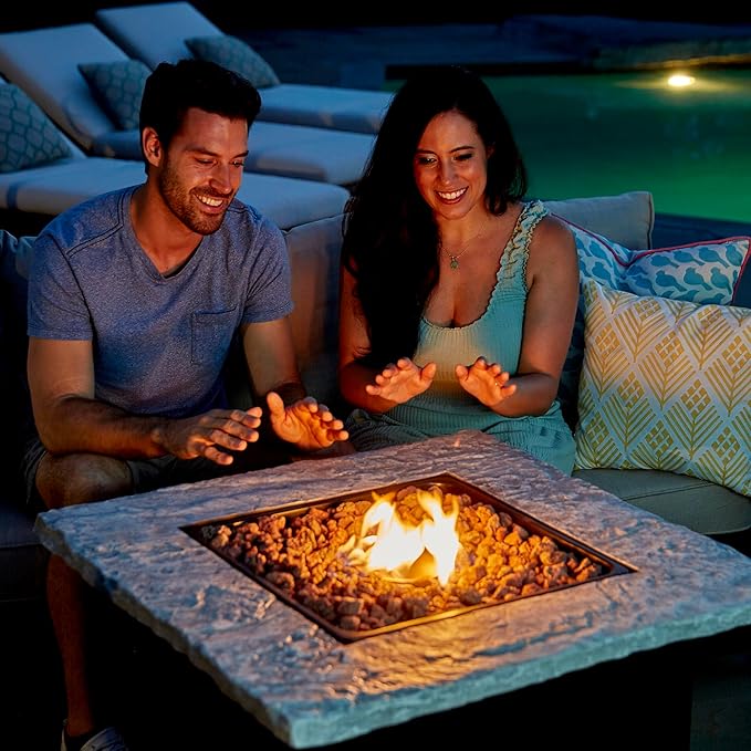 Endless Summer 30" Propane Gas Outdoor Fire Table, Brown