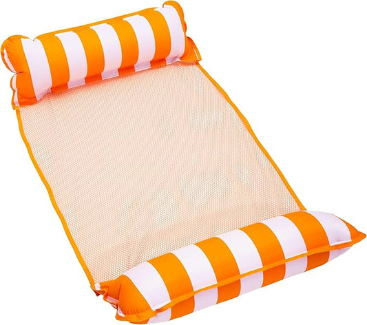 Aqua 4-in-1 Monterey Hammock Pool Float & Water Hammocks, 1-2-3-4 Multipacks – Multiple Colors/Styles – for Adults and Kids Floating
