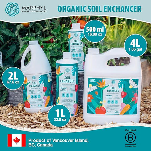MARPHYL All-Purpose Plant Food – Organic Nutrient-Rich Fertilizer & Soil Enhancer for Indoor & Outdoor Flowers, Vegetables, Succulents, Bamboo & Hydroponics