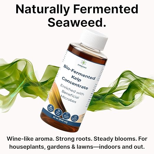 Liquid Seaweed Fertilizer for Plants with Soil Activator, Fermented Organic Liquid Kelp Fertilizer for Vegetables, Indoor and Outdoor Plants - Made in USA (32 OZ)