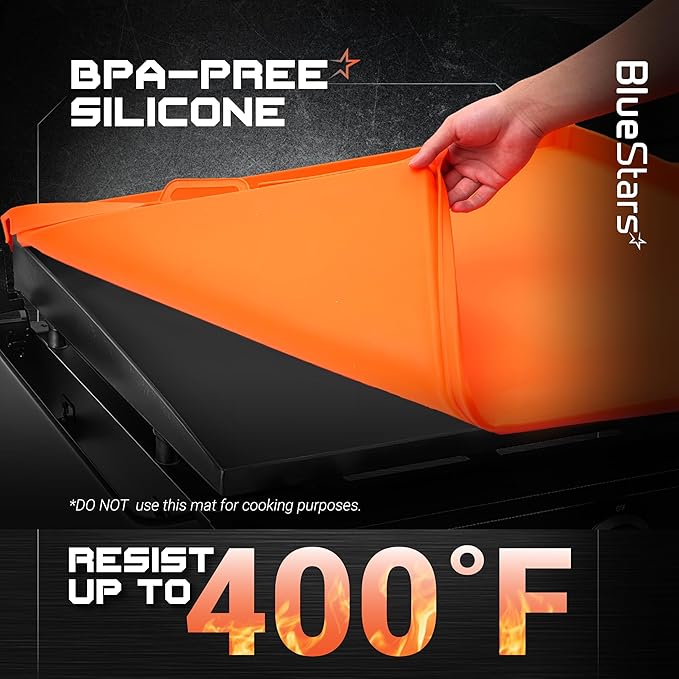 36" Upgraded Silicone Griddle Cover Mat for Blackstone 36" Inch Grill | EasyGrip Feature, Heavy-Duty Food-Grade Protection | Keep Your Grill Clean & Rust-Free All Season
