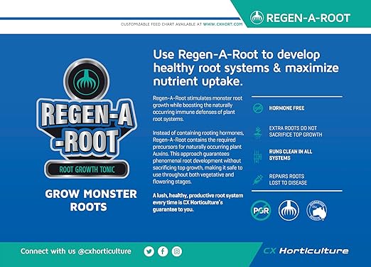 Regen-A-Root 5 Liter | Hormone-Free Root Stimulator for Plants | Promotes Explosive Root Growth in Vegetative & Flowering Stages | Hydroponic, Soil & Coco Compatible (0-0-1)
