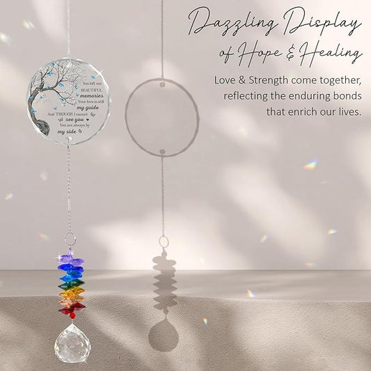 GIFTELIX Christmas Ornaments Butterfly Suncatcher - Sympathy Gift for Loss of Loved One - Memorial Suncatcher - Remembrance Gift for Loss - Grief Gifts for Women