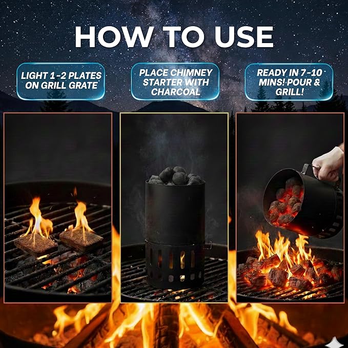 MELTIX 160pс Fire Starters for Charcoal Campfires BBQ Grill Pits Wood Stoves Odorless, Waterproof, Long-Lasting Kindling Cubes