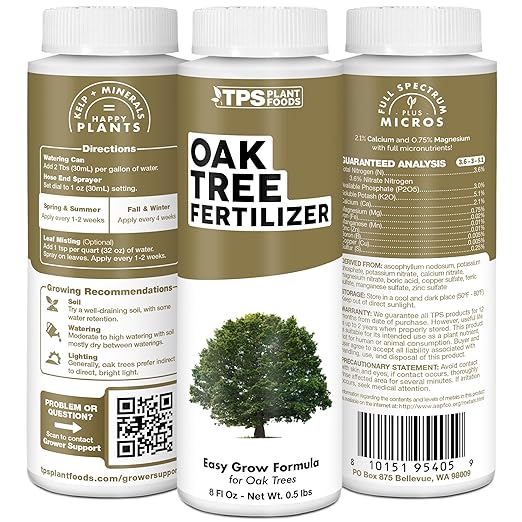 Oak Tree Fertilizer, Complete Liquid Oak Tree Plant Food, 32 oz (1 Quart)