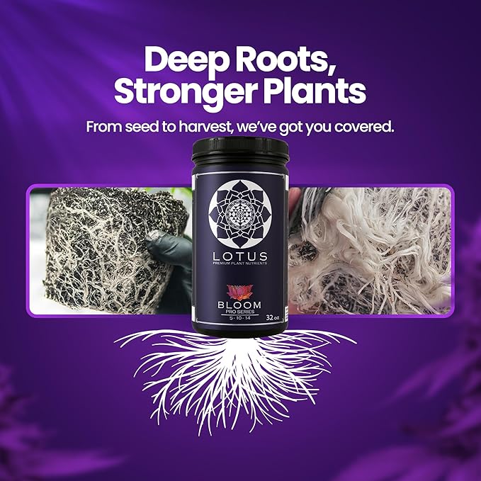 Bloom Pro Series - Hydroponic Plant Nutrients and Fertilizer, Water Soluble Plant Food, for Coco Coir Hydro and Soil, Enhances Flowering and Fruiting, Indoor and Outdoor Grows (32oz)
