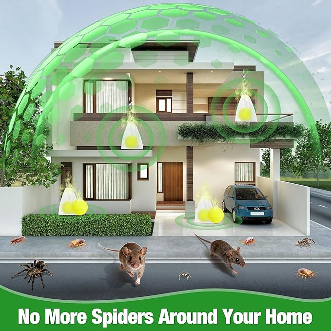 Rodent Repellent Indoor/Outdoor, 24Pack Pest Repellent, Natural Peppermint Oil Pest and Mice Rat Repellents, Long-Lasting Repel Mice, Spider, Roaches, Squirrels, Ants, Rodents