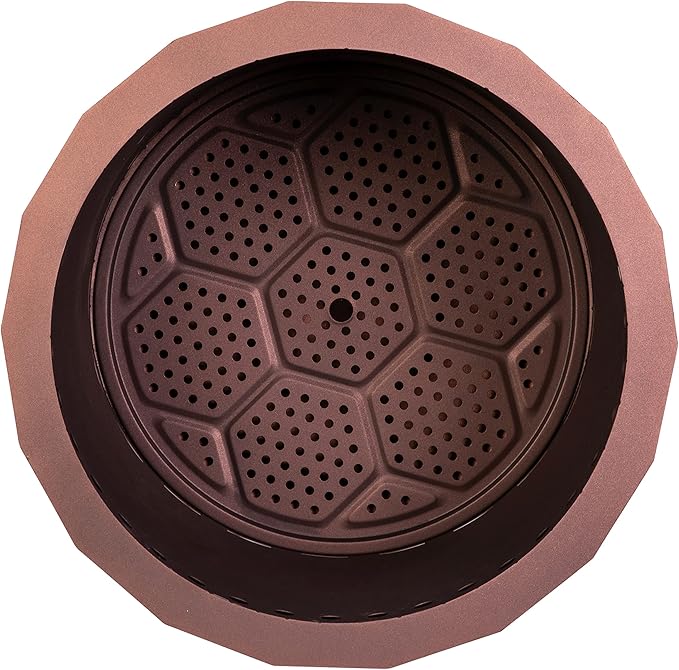Flash Furniture Titus Commercial Grade Wood Burning Smokeless Outdoor Firepit - Bronze Finish - 19.5 inches - Portable - Waterproof Cover
