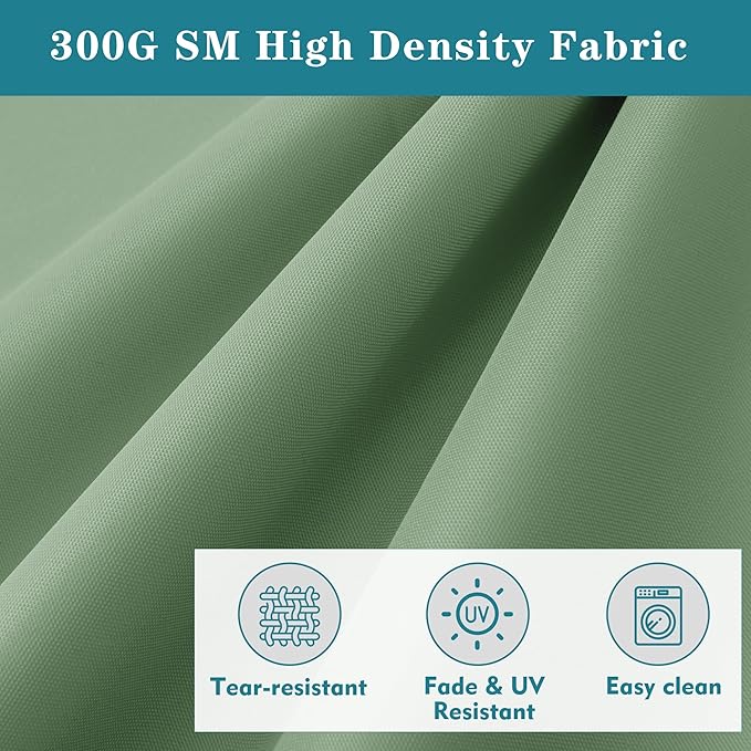 Chaise Lounge Cushion for Outdoor Furniture, Waterproof Fade and Tear Resistant Lounge Deck Chair Cushions for Patio Lawn Pool Resort Hotel, 72x21x3 Inch, Sage Green
