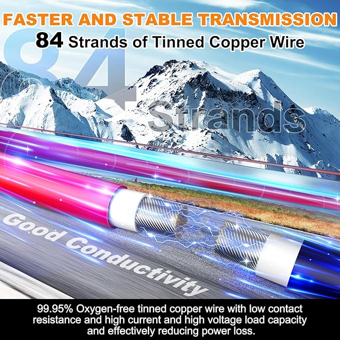Oududianzi 2x200 Feet Solar Panel Wire, 10AWG Solar Wire Tinned Copper 10 Gauge Solar Cable PV Wire, for Outdoor Automotive RV Solar Panels Boat Marine (200FT Red + 200FT Black)