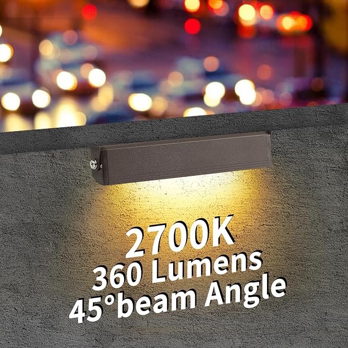 12-Packs 3W 7inch LED Hardscape Paver Lighting,12V AC/DC Low Voltage Retaining Wall Lights,Landscape Lighting,2700K Soft White Outdoor Step Lights,50,000 Hours Lifespan