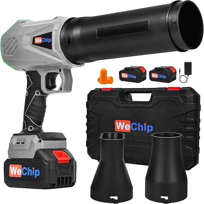 3 in 1 Cordless Leaf Blower Lightweight with Storage Box， 800,000 RPM Leaf Blower Cordless with 2 Battery and Charger,Easy Use Hand Held Blowers for Lawn Care, Dust,Gifts for Men